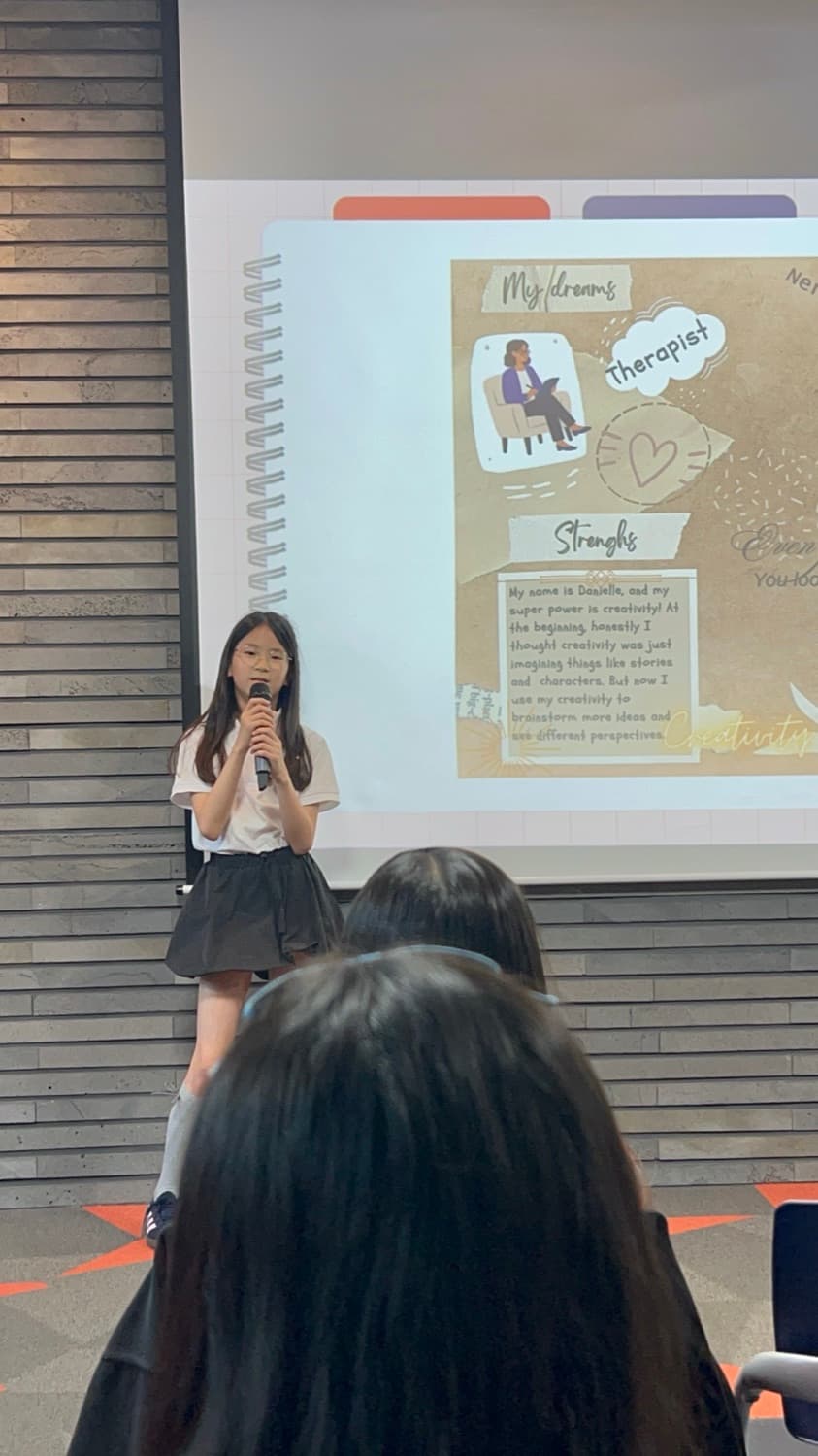 Presenting at Show & Tell.